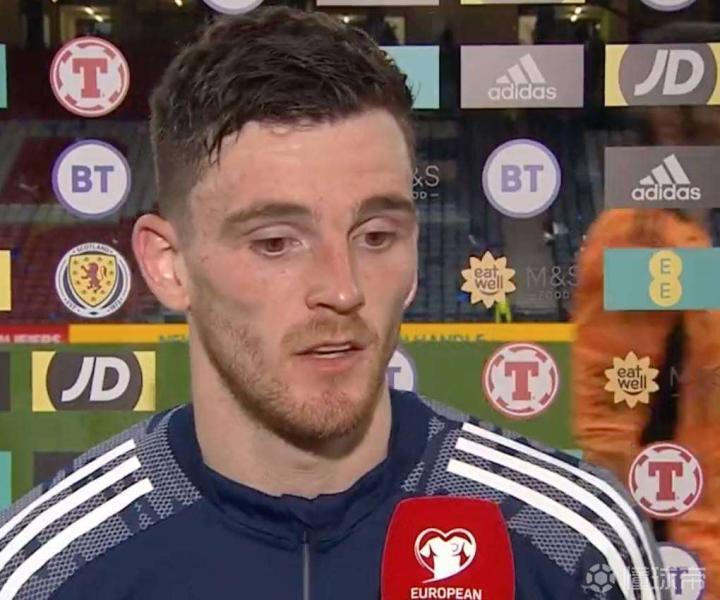 在欧洲杯预选赛2-1击败挪威后，苏格兰后卫罗伯逊