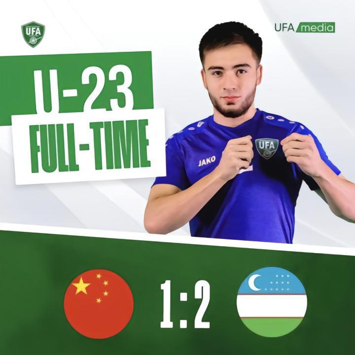 友谊赛中国U22以1-2比分再负乌兹别克斯坦U23，贾非凡破门