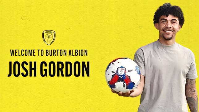 官方 : 伯顿免签巴罗前锋乔希-戈登