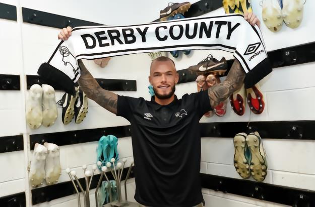 官方 : 德比郡免签彼得堡联中场乔-沃德