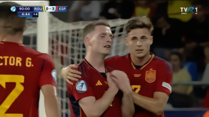 U21欧青赛：下半场发力，西班牙3-0罗马尼亚取首胜