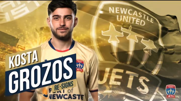 官方 : 纽卡斯尔喷气机与中场格罗佐斯签下续约合同