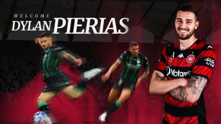 官方 : 西悉尼流浪者免签西部联边锋皮埃里阿斯