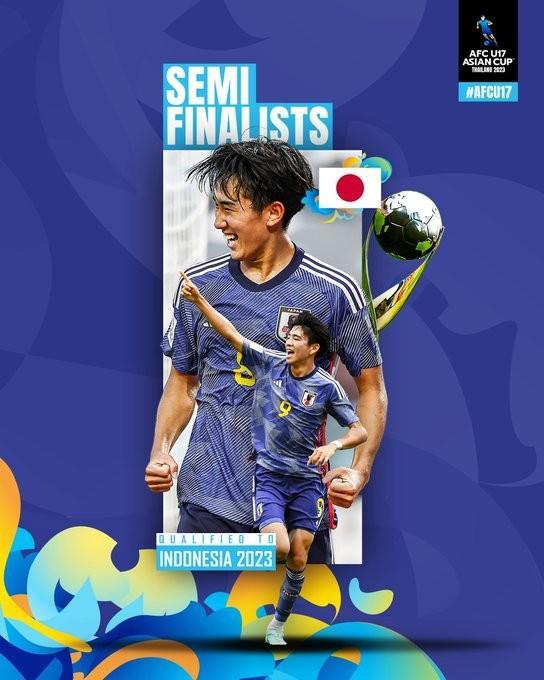 日本3-1澳大利亚闯入U17亚洲杯半决赛，获U17世界杯参赛资格