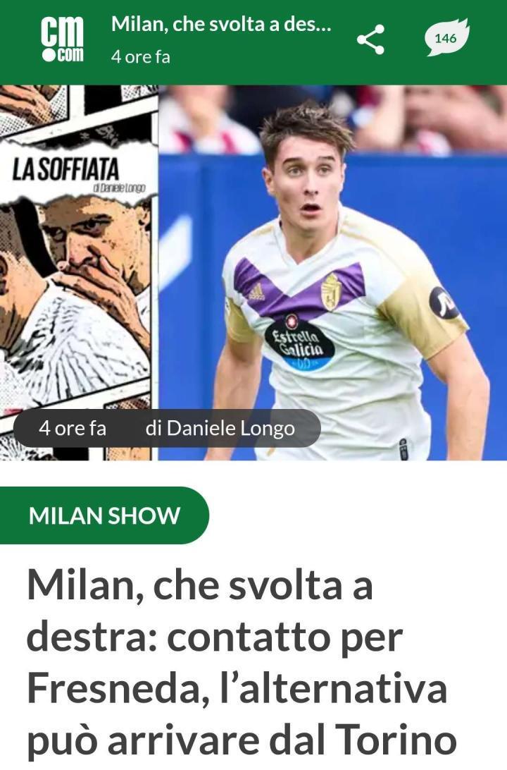 隆戈：米兰会见了弗雷斯内达的经纪人，同时也对辛戈
