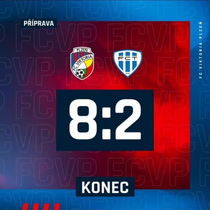 再次致敬八二！比尔森胜利在热身赛中8:2大胜塔波斯科