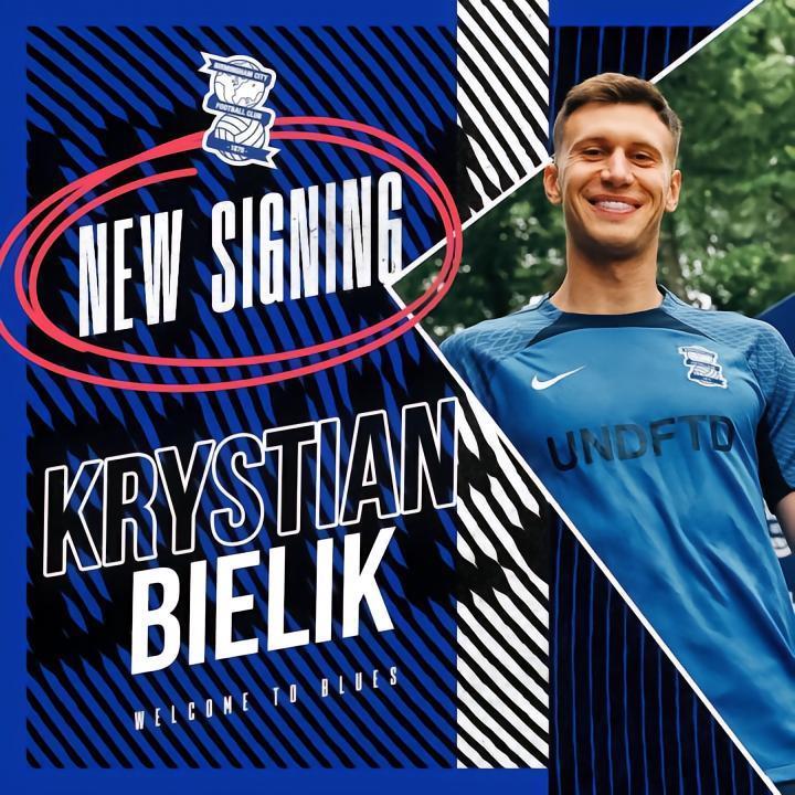 官方：波兰国脚别利克加盟伯明翰城，签约至2026年