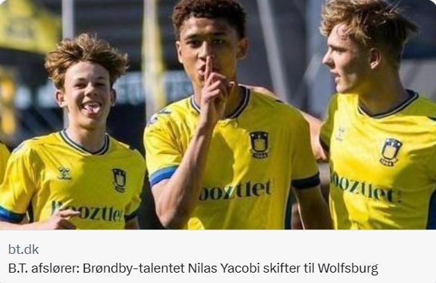 丹麦媒体B.T.的消息，沃尔夫斯堡正在追求布隆德