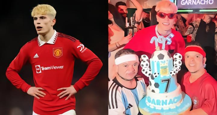 曼联新7号？加纳乔用梅西和C罗的奇异照片庆祝生日