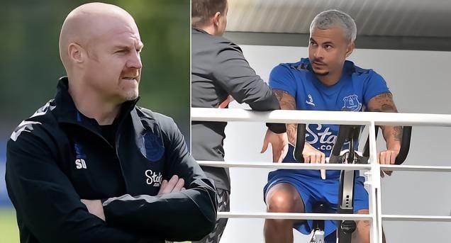 邮报今日更新的照片显示，阿里目前回到了埃弗顿训练