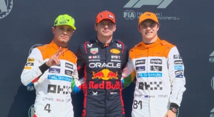 F1英国站排位赛：维斯塔潘反绝杀夺杆位，迈凯伦包揽第2和第3