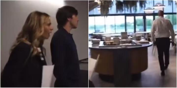 托纳利女友参观纽卡斯尔俱乐部，被豪华环境震惊合不拢嘴