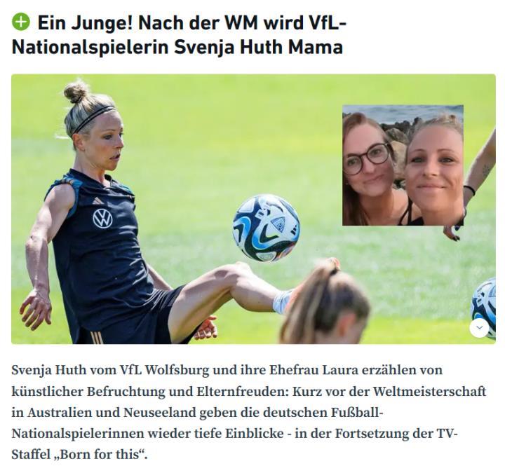 女足世界杯结束后，沃尔夫斯堡的斯维妮娅·胡特将成