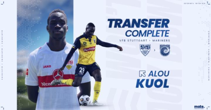 官方 : 中央海岸水手签回斯图加特前锋阿鲁-库尔