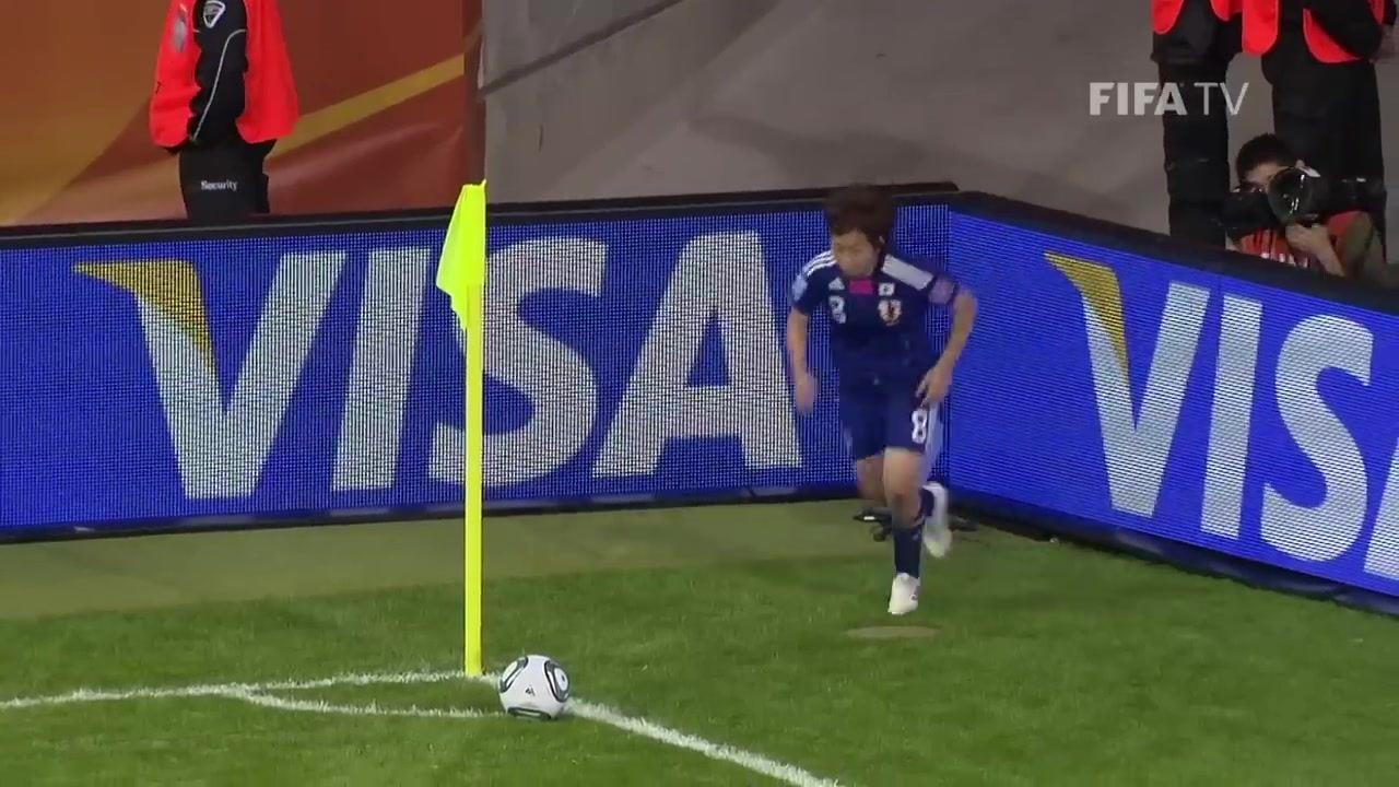 女足世界杯最精彩进球泽穗希外脚背弹射绝平美国