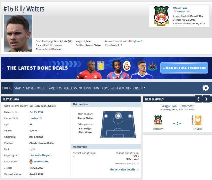 穆林倒下了，本来期待的10月在雷克瑟姆主场为????