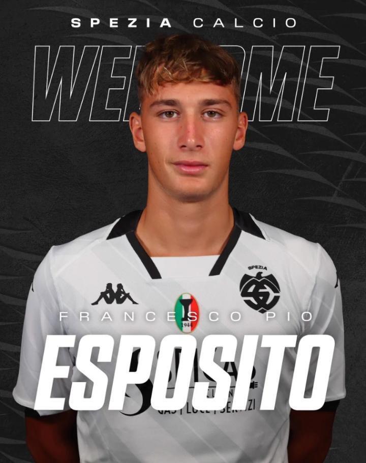 官方：斯佩齐亚从国米租借皮奥-埃斯波西托，含买断&反买断权