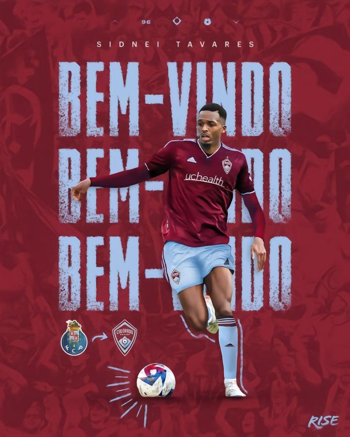 官方：波尔图B队中场西德内-塔瓦雷斯租借加盟科罗拉多急流