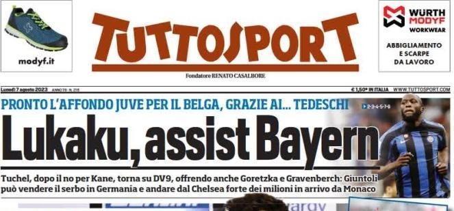 都体：尤文计划将DV9卖给求购凯恩无果的拜仁，然后签卢卡库