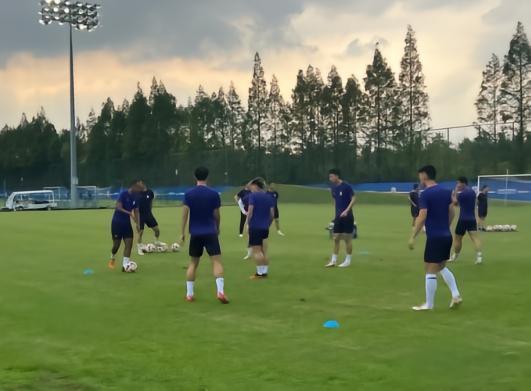 记者：特谢拉、朱辰杰、马镇、汪海健已康复开始跟队合练