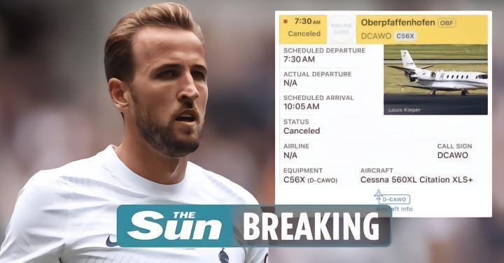 太阳报：航班信息平台显示，凯恩所乘航班已取消《太