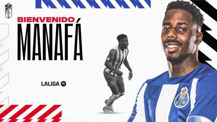 官方：格拉纳达免签波尔图右后卫威尔逊-马纳法