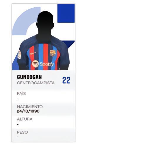 西甲官方：巴萨已为京多安完成注册，身披22号球衣