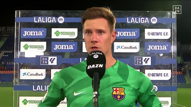 特尔施特根：拉菲尼亚的红牌很明显，这不应该发生在我们身上