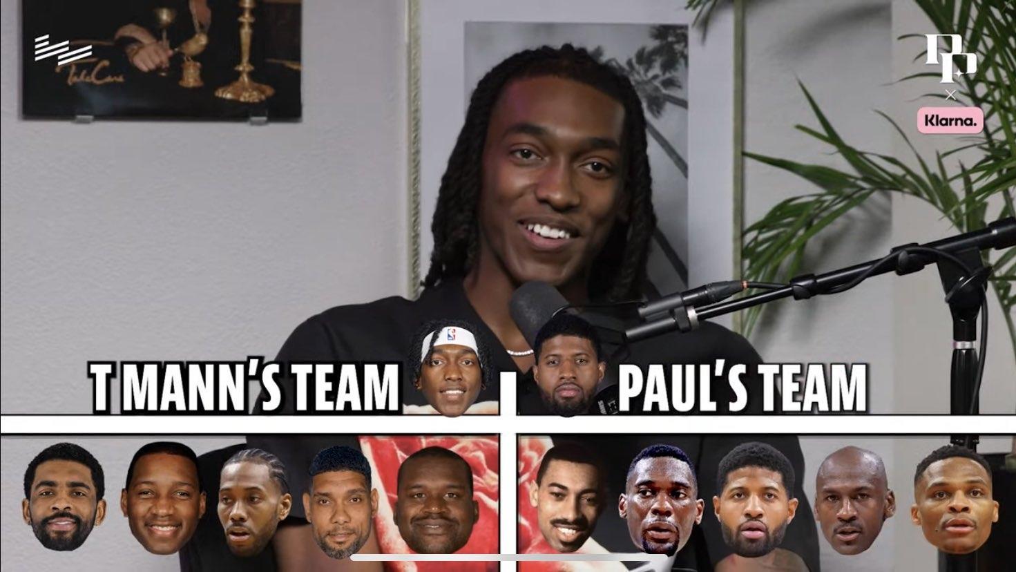 对抗后终结历史最佳五人组？曼恩：欧麦卡佛鲨VS乔治：威神椒雨帅