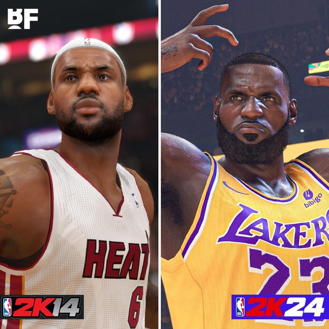 谁的建模进步最大？詹科杜库字在2K中十年前后形象对比