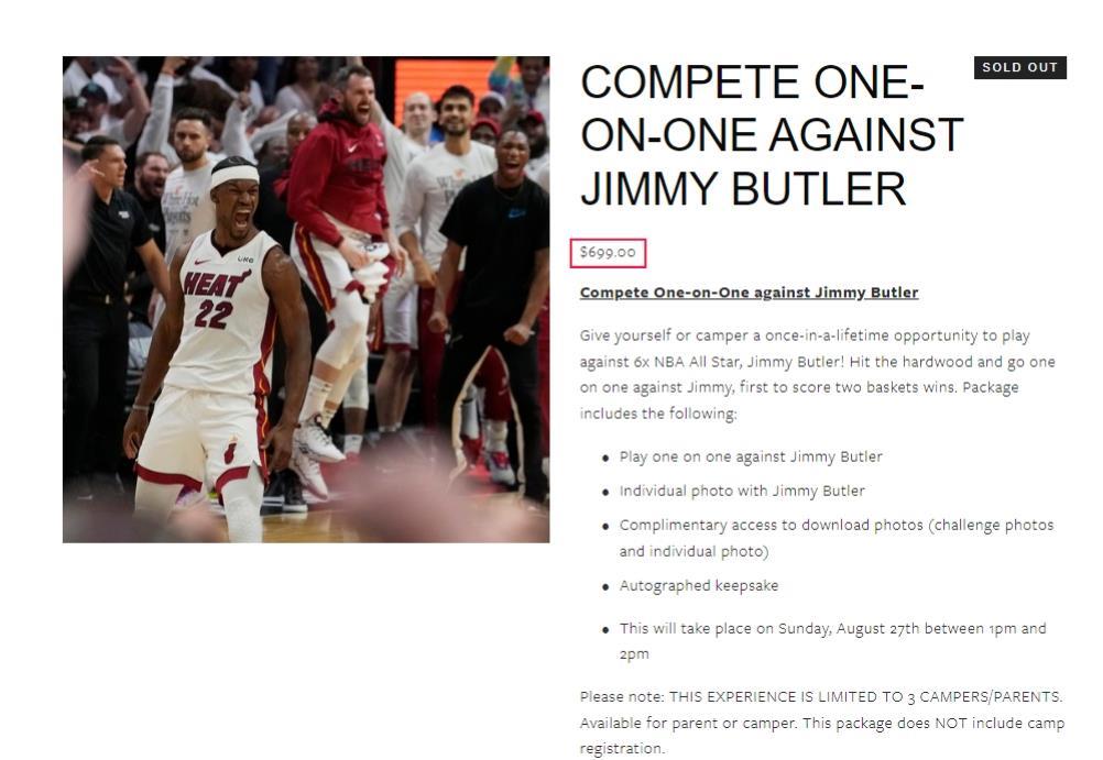 你愿意吗？699美元即可获得与巴特勒单挑的机会