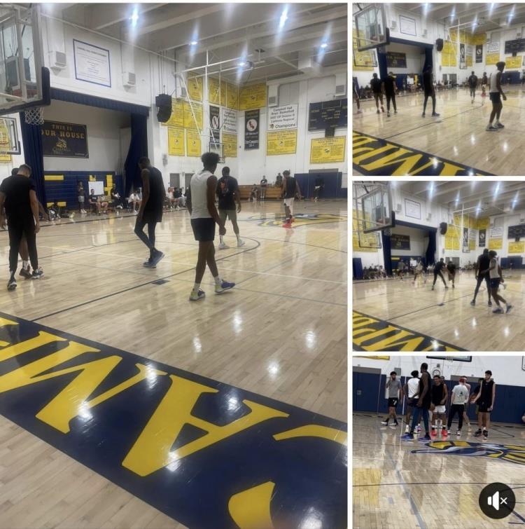 挥洒汗水！KD吹杨霍姆格伦杰伦-格林等球员齐聚LA高中合练