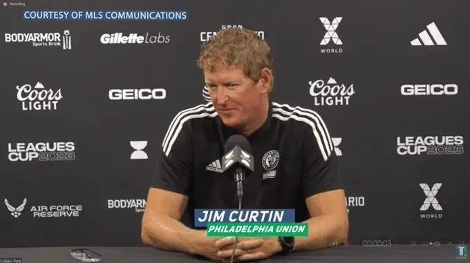 费城联合主帅柯廷出席了赛后发布会：本场丢4球，但