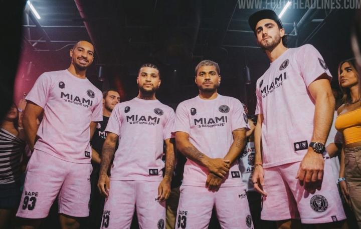 迈阿密国际与Bape联名球衣正式发布，梅西并未出镜