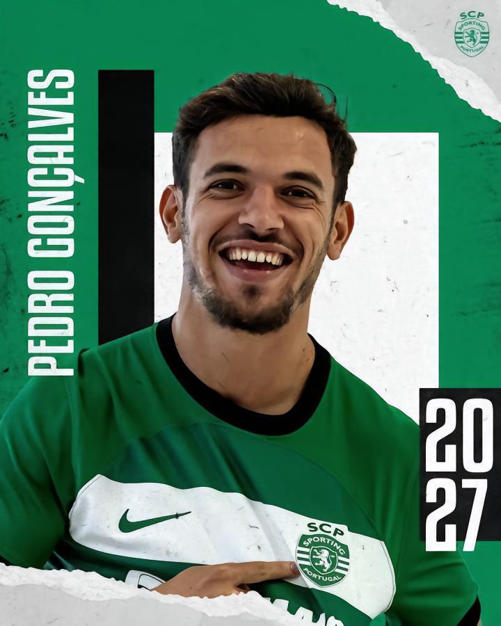官方：葡萄牙体育与佩德罗-贡萨尔维斯续约至2027年