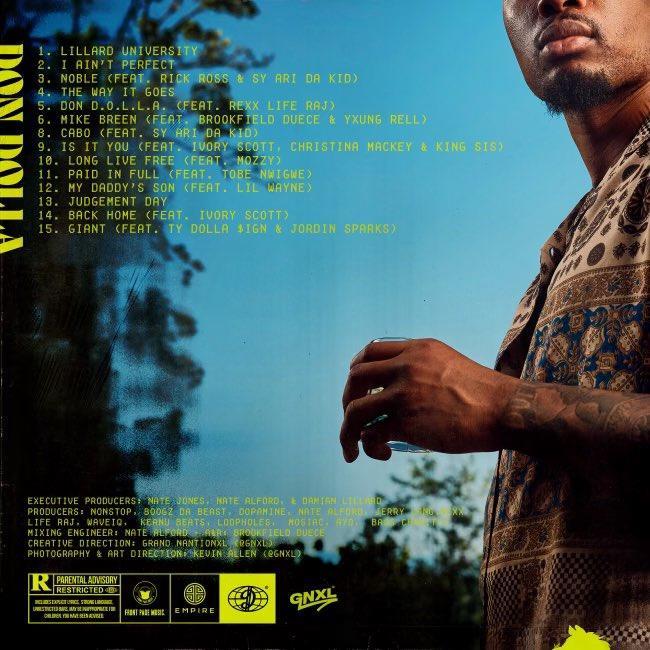 利拉德发布新专辑《DonDOLLA》热火球迷：兄弟们给它冲到榜一！