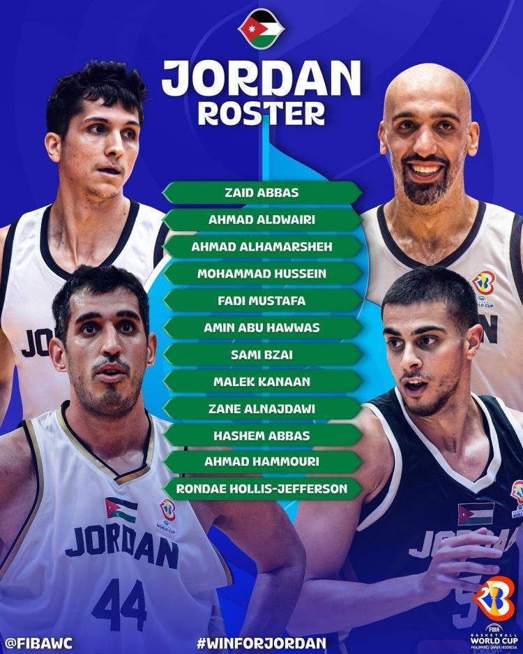 约旦男篮公布世界杯12人名单：阿巴斯&霍林斯-杰弗森在列