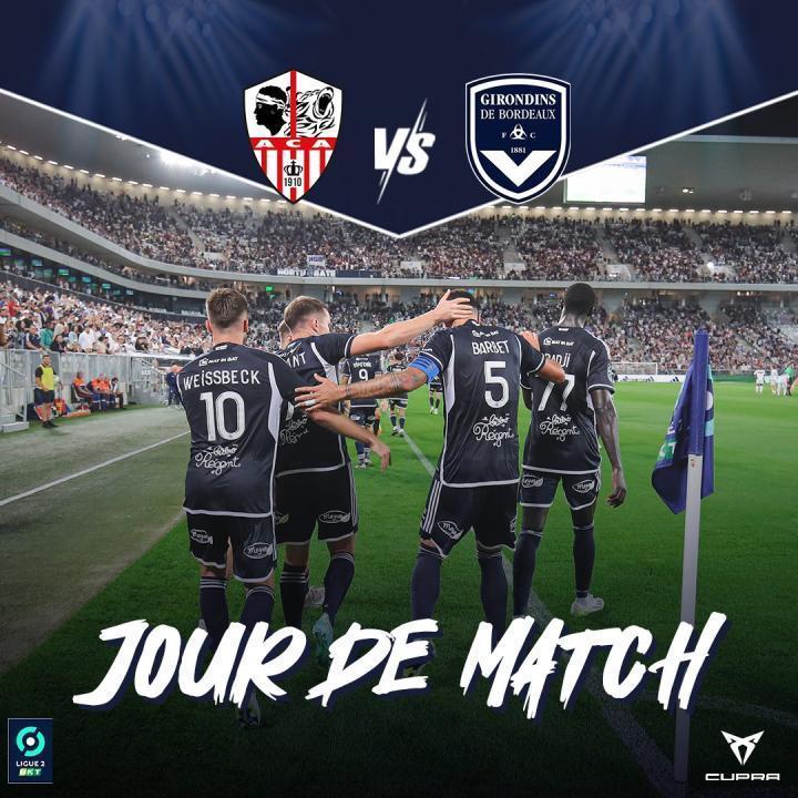 比赛日|法乙第三轮 阿雅克肖VS波尔多