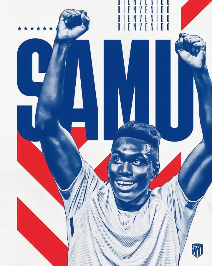 193大中锋，马竞官方：19岁前锋奥莫罗迪翁加盟球队，签约5年