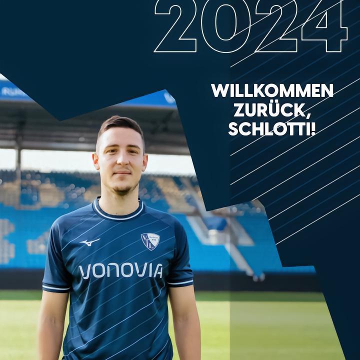 官方：波鸿再次租借弗赖堡后卫凯文-施洛特贝克，租期1年