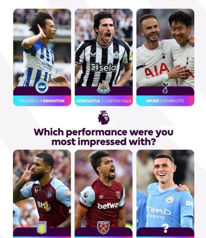 三笘薫还是孙兴慜？英超前两轮，哪场比赛给你留下最深刻印象？