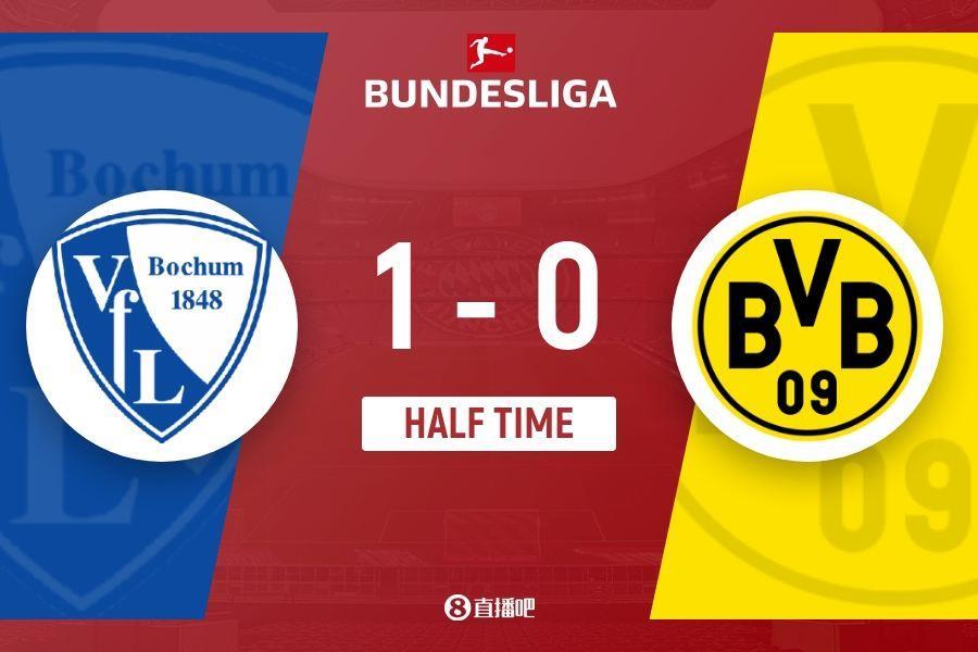 半场-斯托格爆射破门里耶曼神扑 多特蒙德暂0-1波鸿