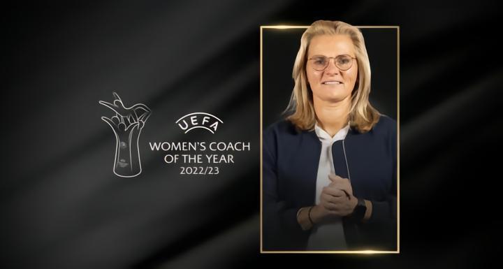 官方：英格兰女足主帅威格曼当选欧足联年度最佳女足教练