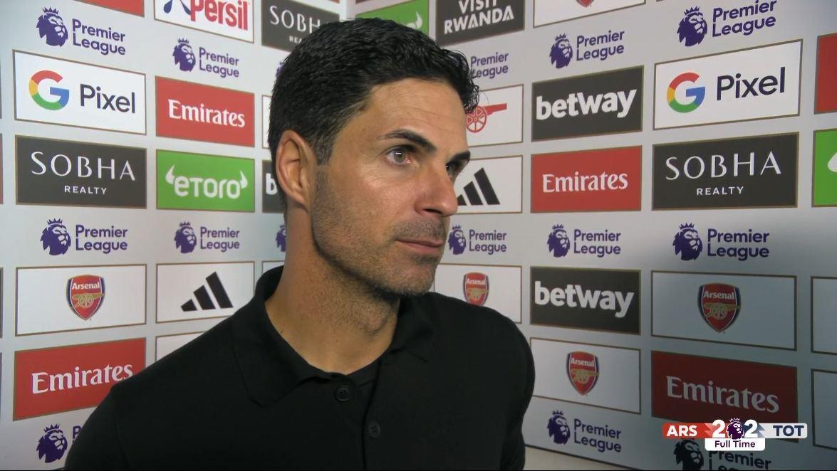 阿尔特塔：我们不够冷静&没抓住机会，本可以做的更好