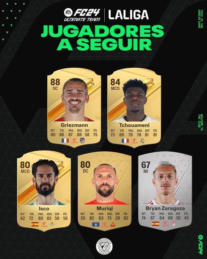 西甲9月最佳球员候选：格子、琼阿梅尼、伊斯科领衔，穆里奇在列