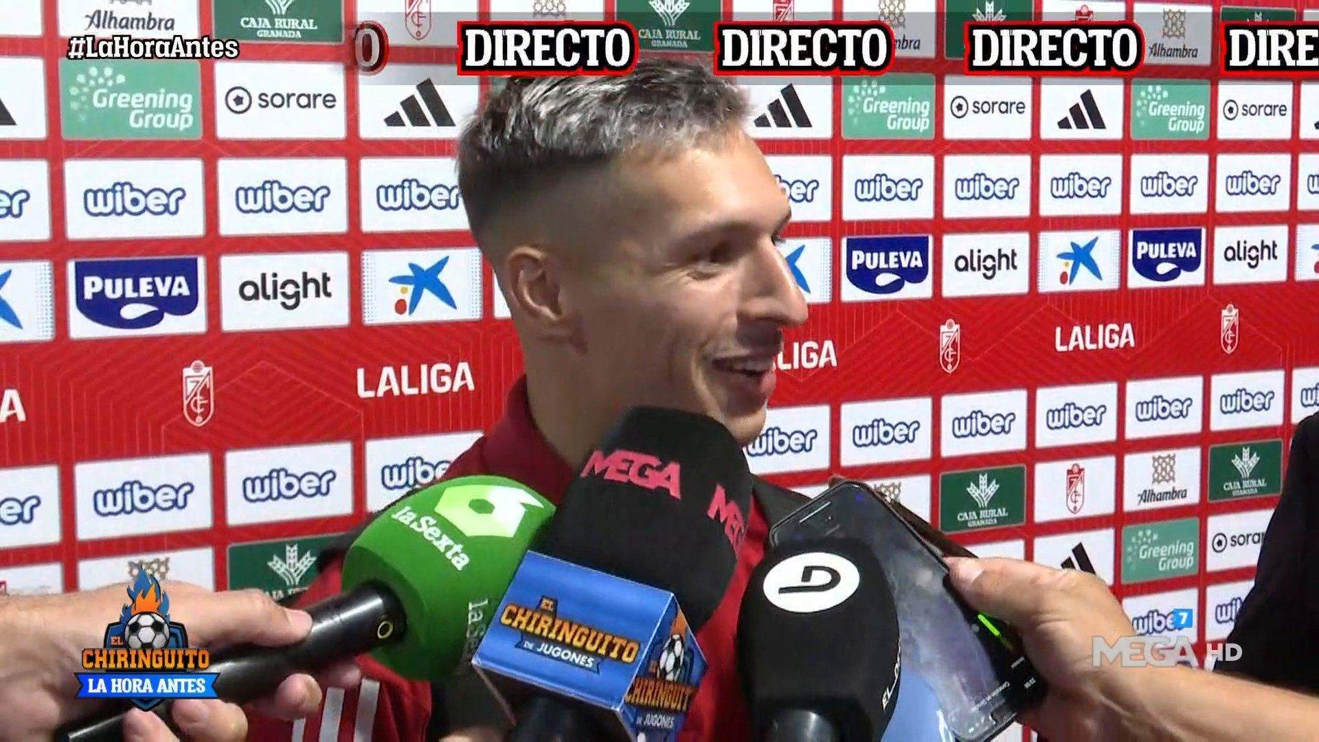 格拉纳达前锋谈梅开二度：巴萨球员向我送上祝贺 儿时偶像是梅西