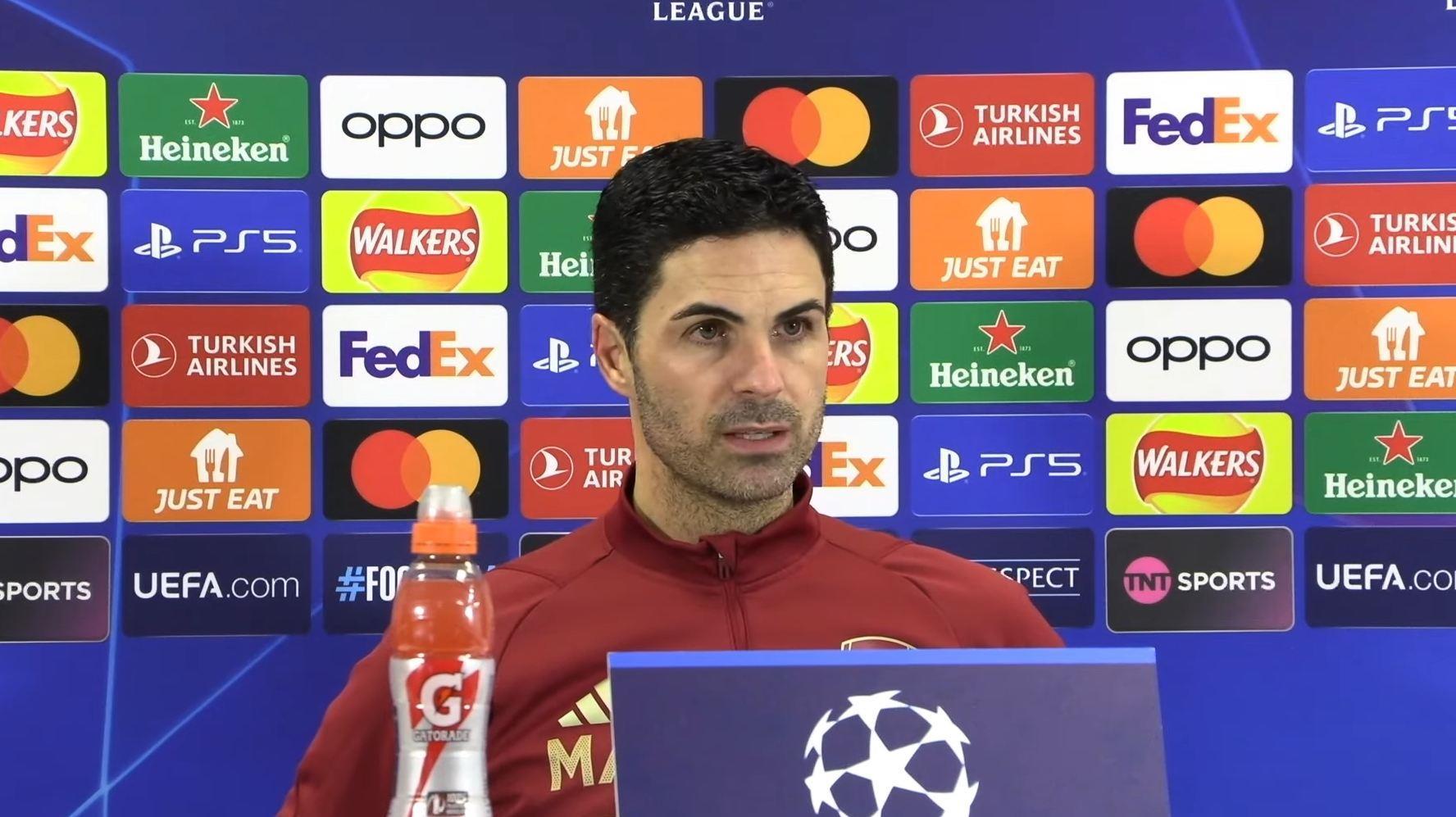 阿尔特塔：预计维埃拉冬歇期前不会回归 萨卡是顶级球员