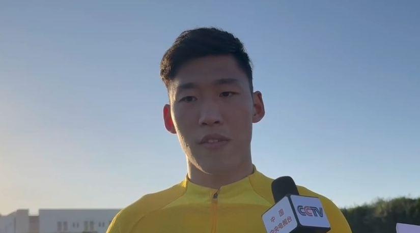【在现场】朱辰杰：明天全力争胜，训练中感受到大家很有信心