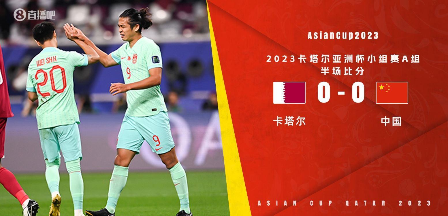 半场-国足暂0-0卡塔尔 韦世豪三失良机蒋光太屡次救险