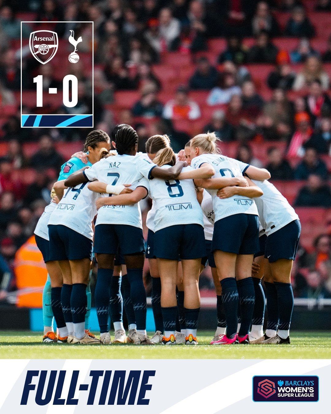 足球比分_女足英超-王霜未获出场机会鲁索制胜杰西卡中框 阿森纳1-0热刺